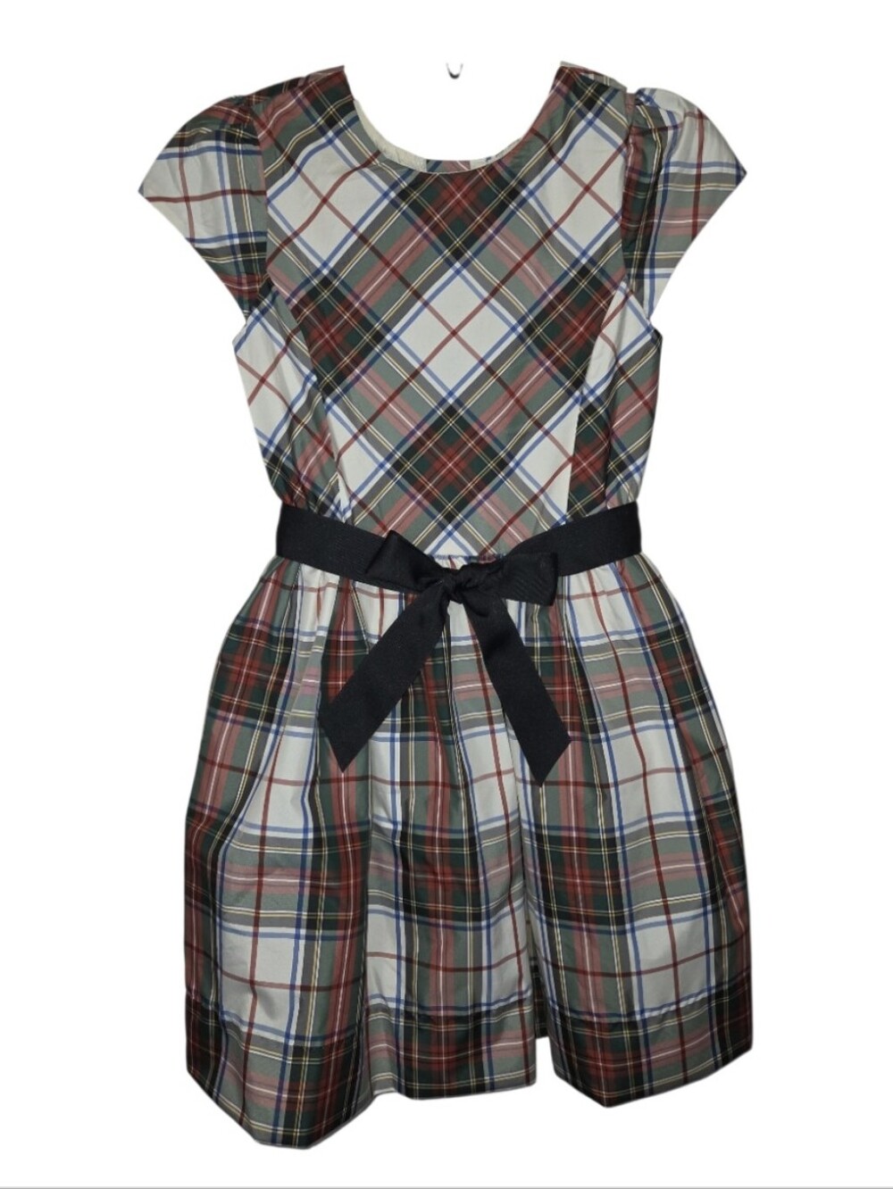 Polo Ralph Lauren Girls Taffeta Tartan Plaid Special Ocassion Dress Size 8 NWT